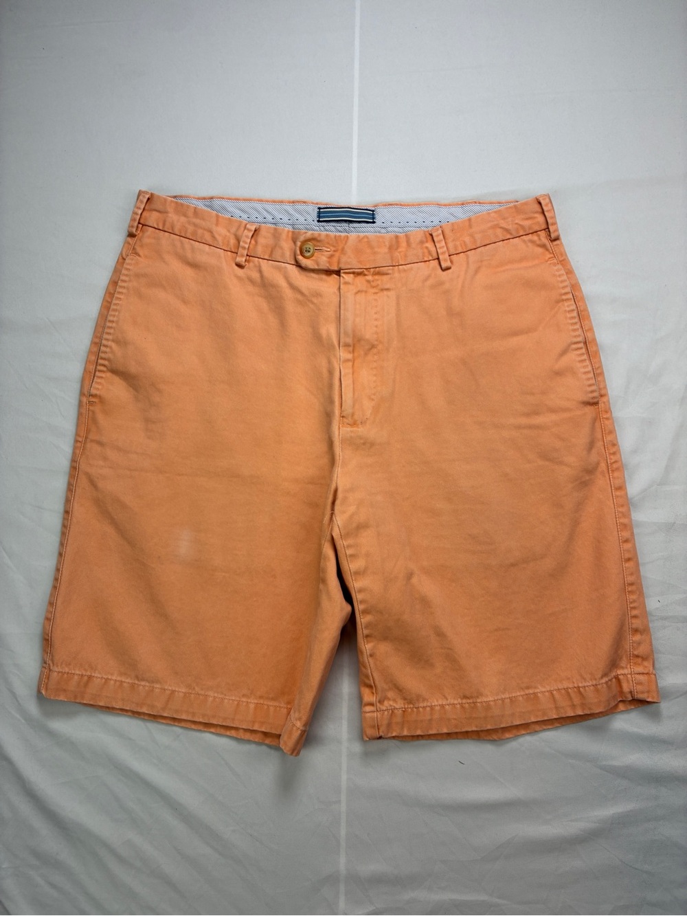 Peter Millar Men's Chino Shorts in Soft Peach-Orange